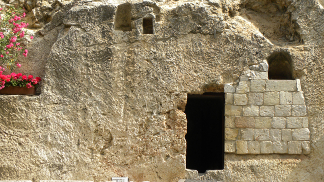 The "Garden Tomb". This tomb was first proposed in the 19th century as the site of Jesus' burial.