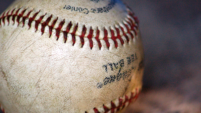 Baseball close up