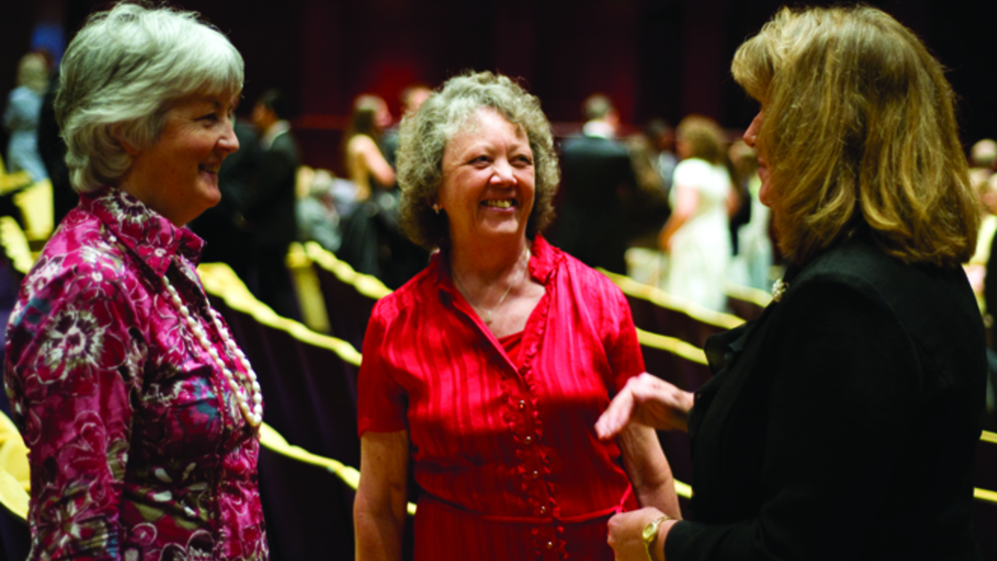 People enjoying a conversation at the Feast of Tabernacles