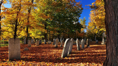 Picture of a cemetery. Do unrepentant sinners go to hell?