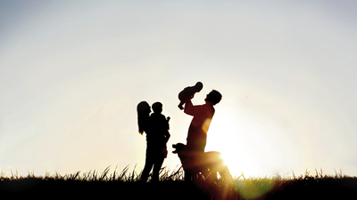 Family silhouette