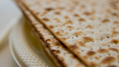 A photo of unleavened bread which is eaten on the Days of Unleavened Bread.