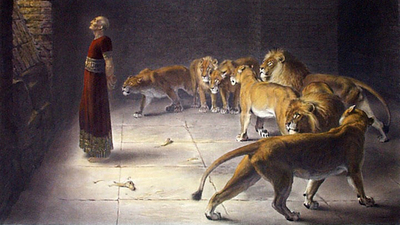Daniel in lion's den