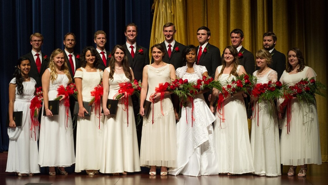 The 2014 Herbert W. Armstrong College senior class. (Photo: Aubrey Mercado)