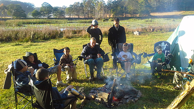 Sitting around the campfire