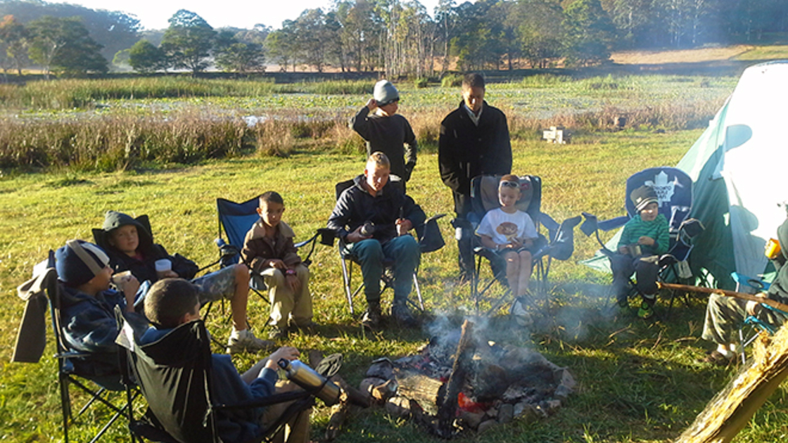 Sitting around the campfire