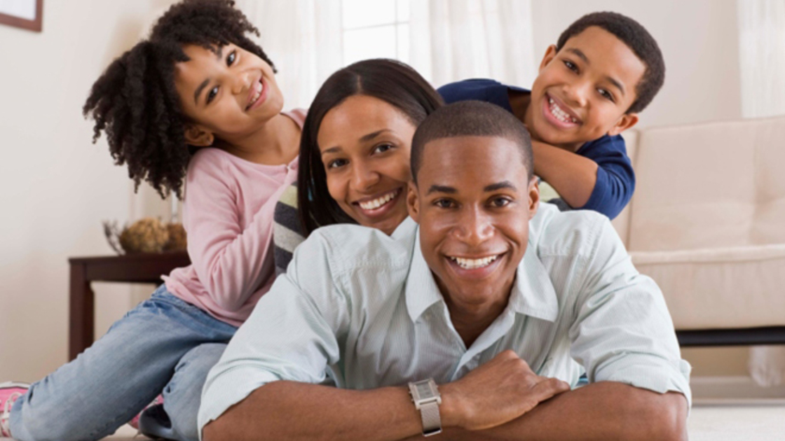 Portrait of smiling family