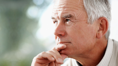 16x9 (Christ dwelling in you?)
Portrait of a senior man looking at copy space while thinking