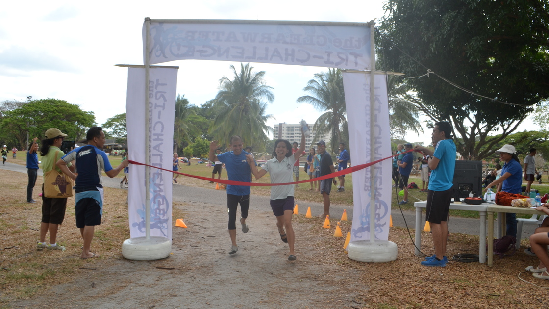 G-Force Team (Jake & Erian Gallardo) on the finish line.JPG