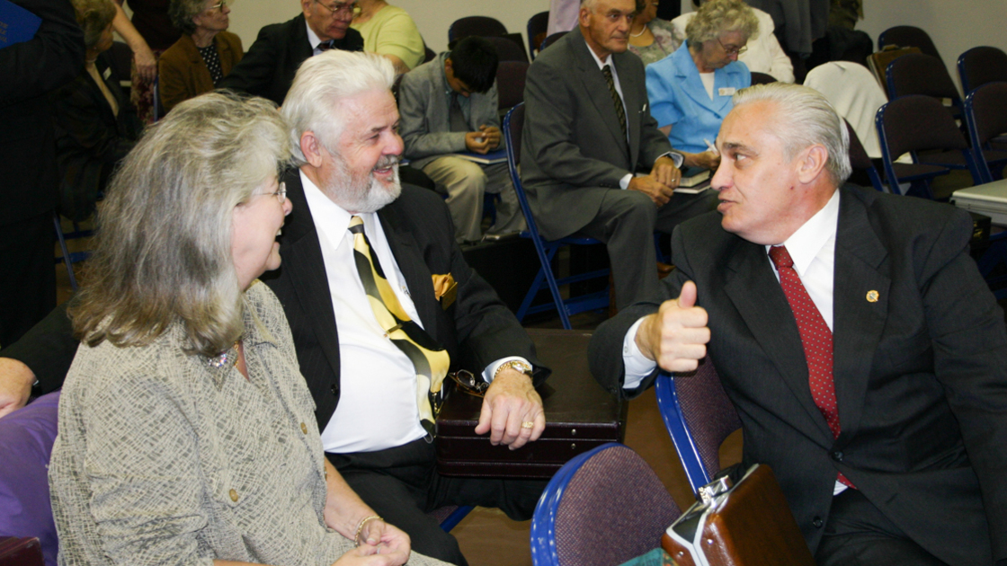 (16x9) Brethren of the Philadelphia Church of God enjoy a bit of fellowship