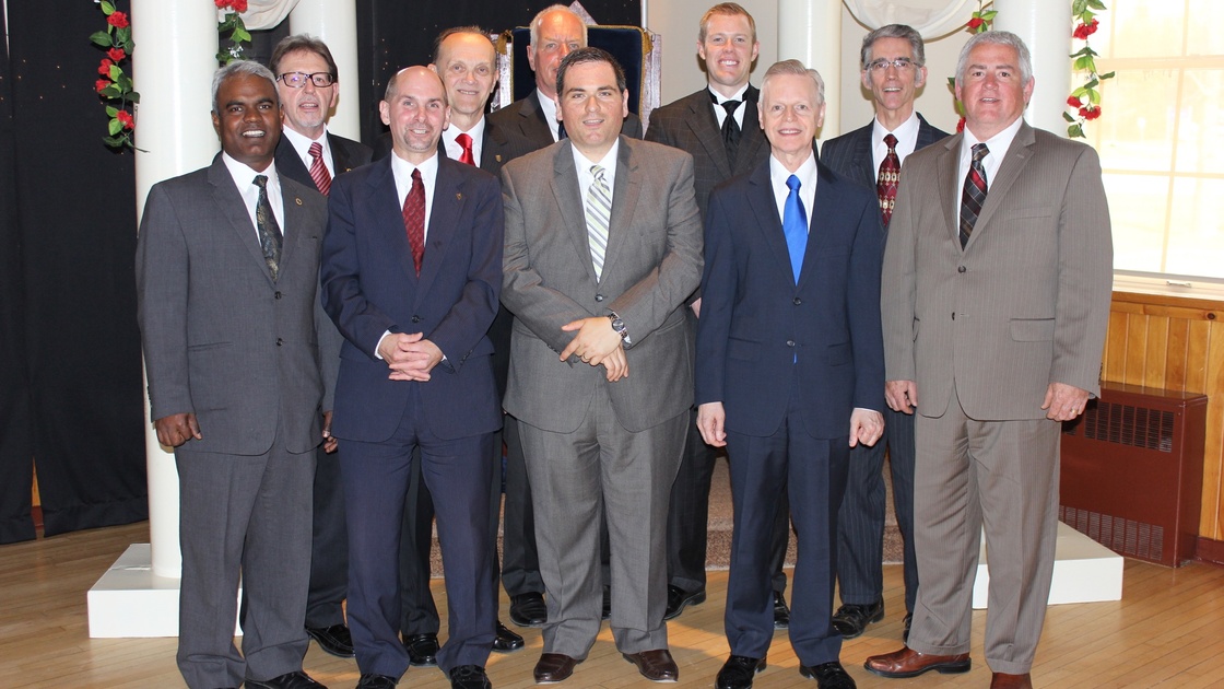 (From left to right) Back row: Michael Lauzon, David Robinson, Rein Westerbaan, David Weeks, Michael Gauvreau,