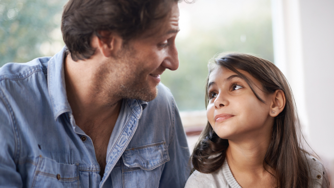 16x9(Through the eyes of a child)
Shot of a father and daughter bonding indoors