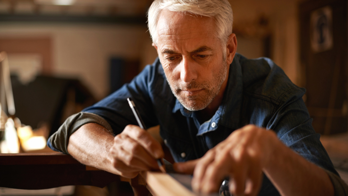 16x9(Anoint your eyes)
Shot of a senior builder working on a project in his workshop