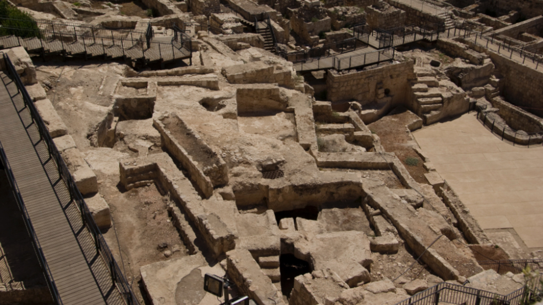 Part of Dr. Eilat Mazar's Ophel dig site as it appeared in 2012.