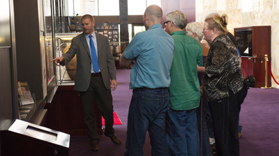 Seals of Jeremiah exhibit at Armstrong Auditorium