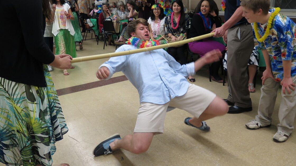 Philadelphia Church of God members in Texas and Edmond combine for a land-locked luau