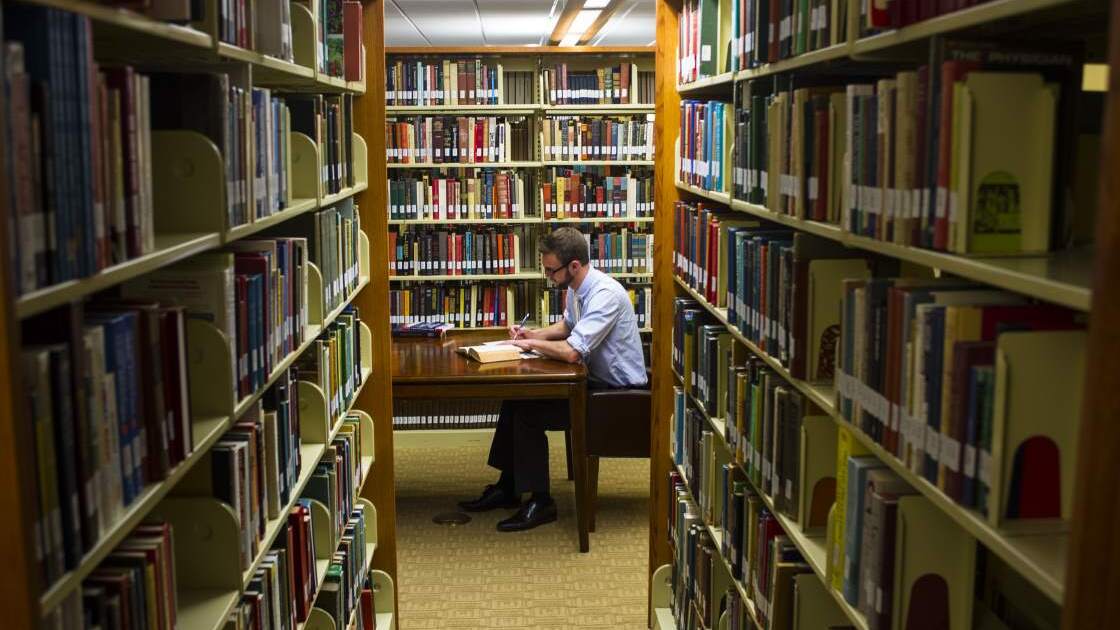 AC006.jpg The library of Herbert W. Armstrong College is a popular study spot for many of the students.