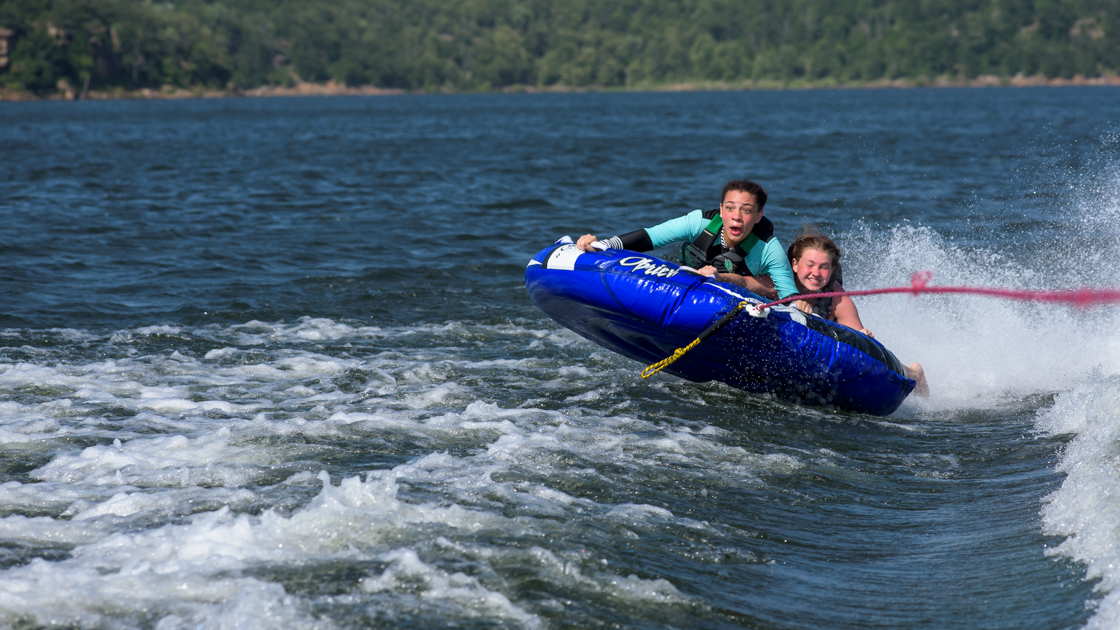 Tubing on Lake Skiatook