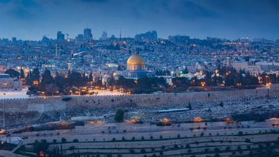 View to Jerusalem old city. Israel