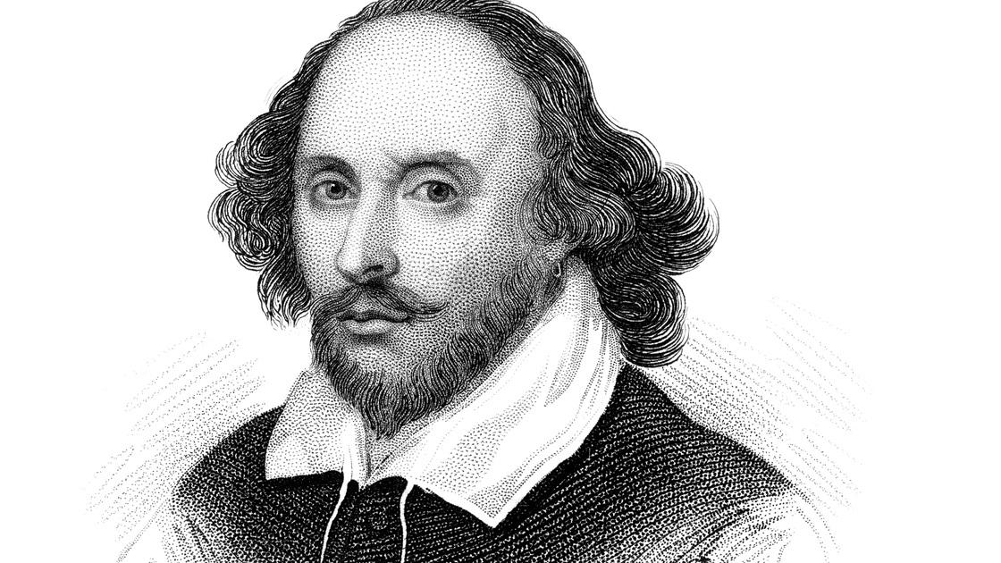 william shakespeare portrait black and white