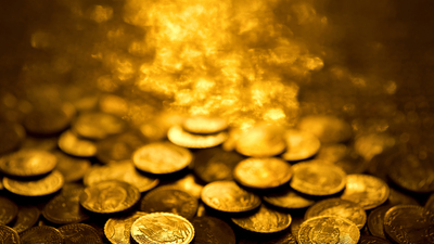 Gold coins.