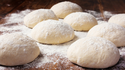 Fresh homemade yeast dough