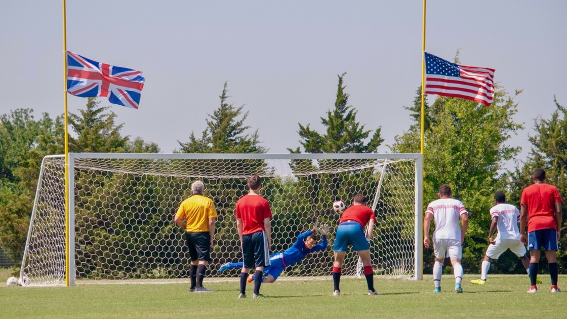 Joseph Cup action shot, goal scored on Manasseh