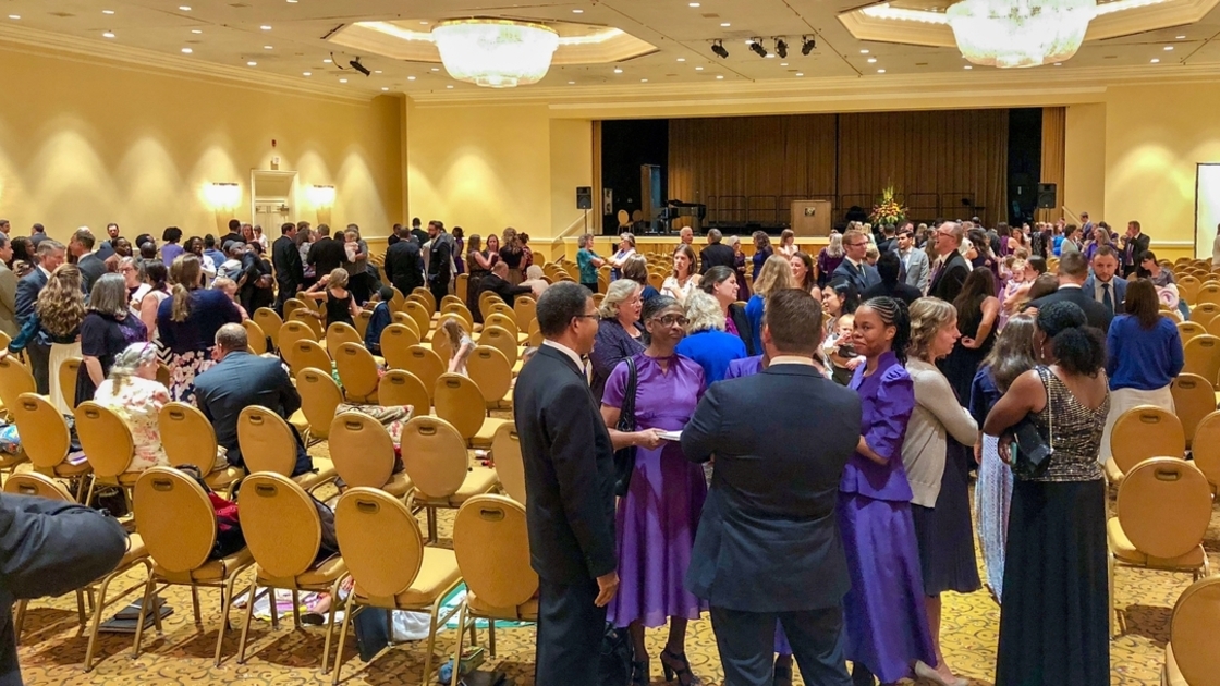 FOT 2018 Florida fellowshipping in meeting hall, brethren 