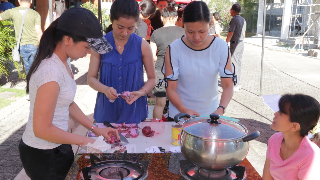 ACT Philippines cookfest, women cooking 