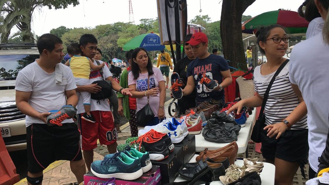 ACT Philippines, Rummage sale, visitors looking through items