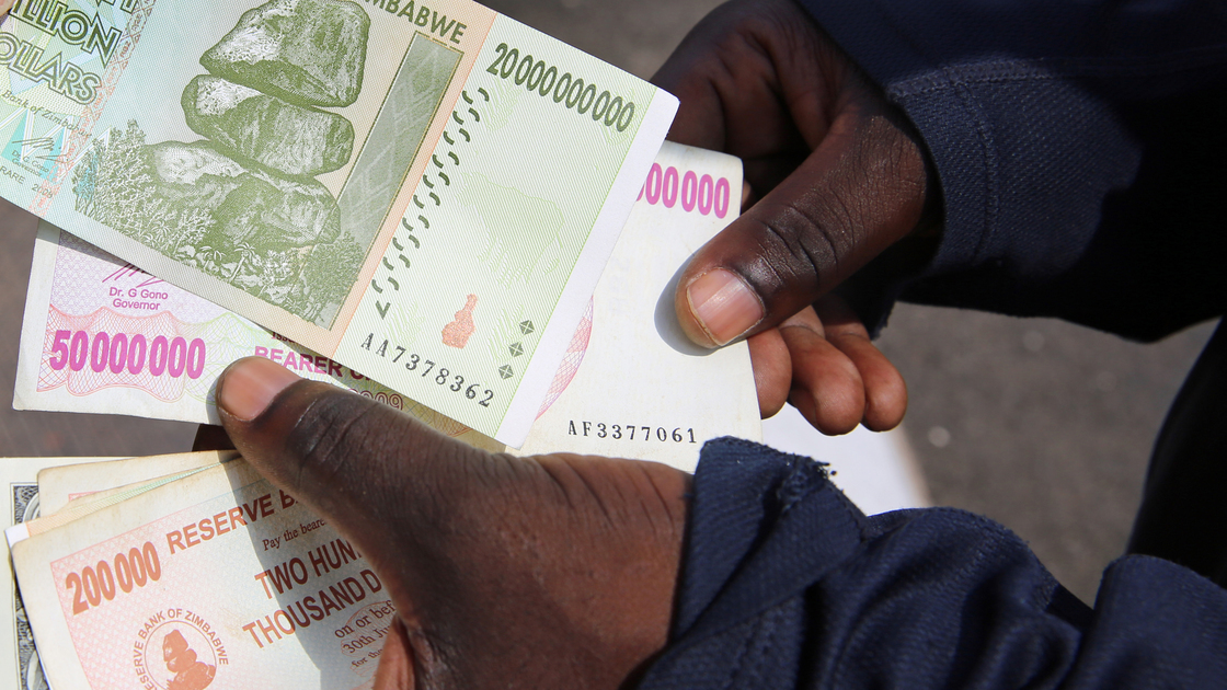 Zimbabwe Dollars for US Dollars 16x9