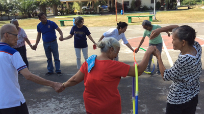 ACT Philippines Family Day, passing the hula hoop, friends, smiling, games, 16x9