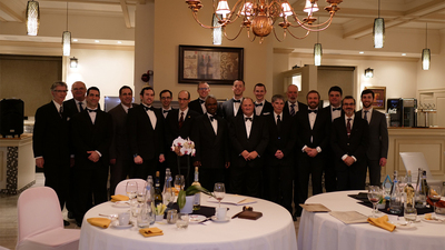 ACT Club Ladies Gala, group photo, men club attendees 16x9