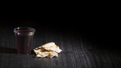 The Holy Communion of the Christian Faith of Wine and Unleavened Bread