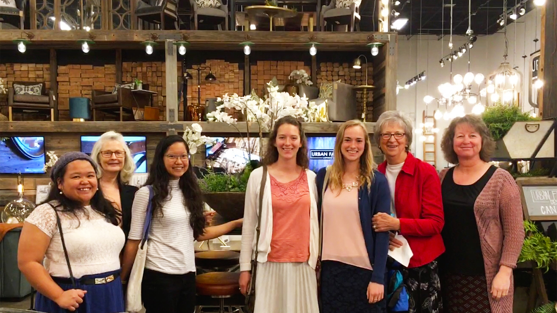 AC Home Economics Field Trip, group photo, girls smiling, Sophomores, 16x9