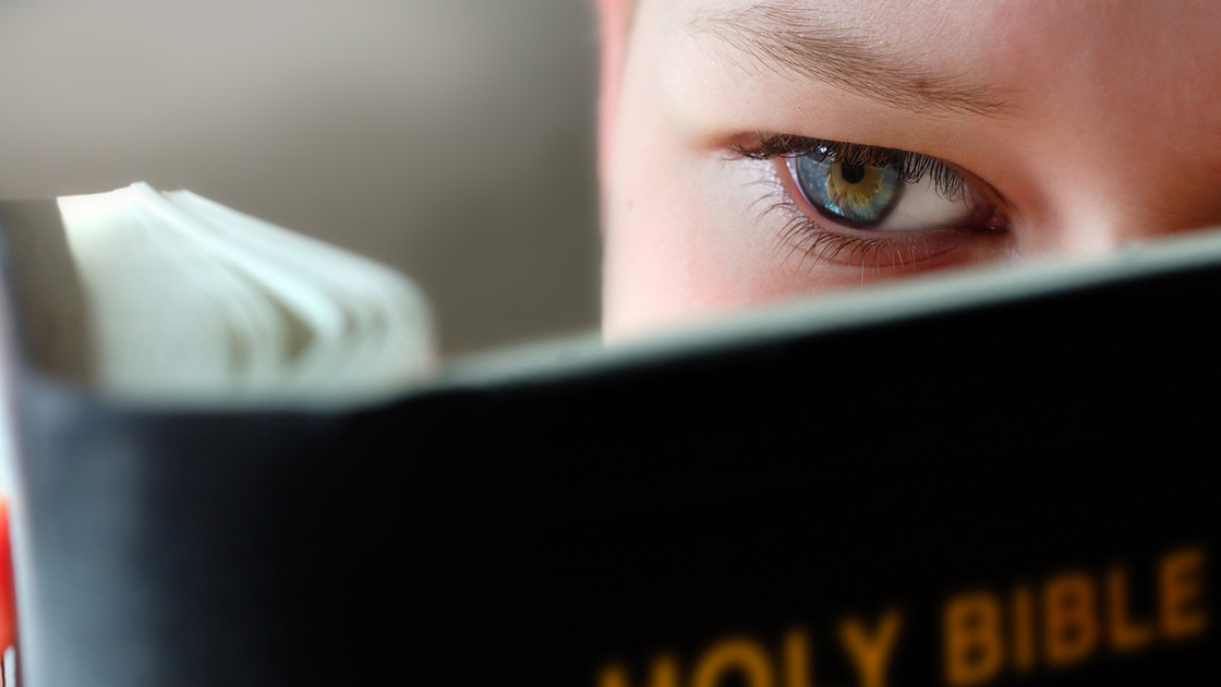 Boy Reading the holy bible