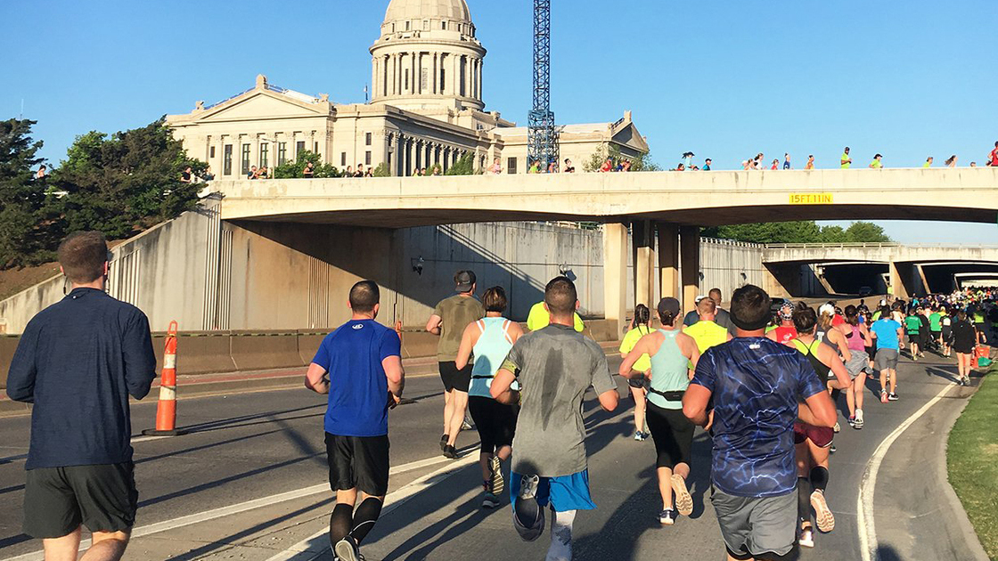 AC OKC Memorial Marathon, scenery