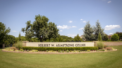 Herbert W. Armstrong College entrance