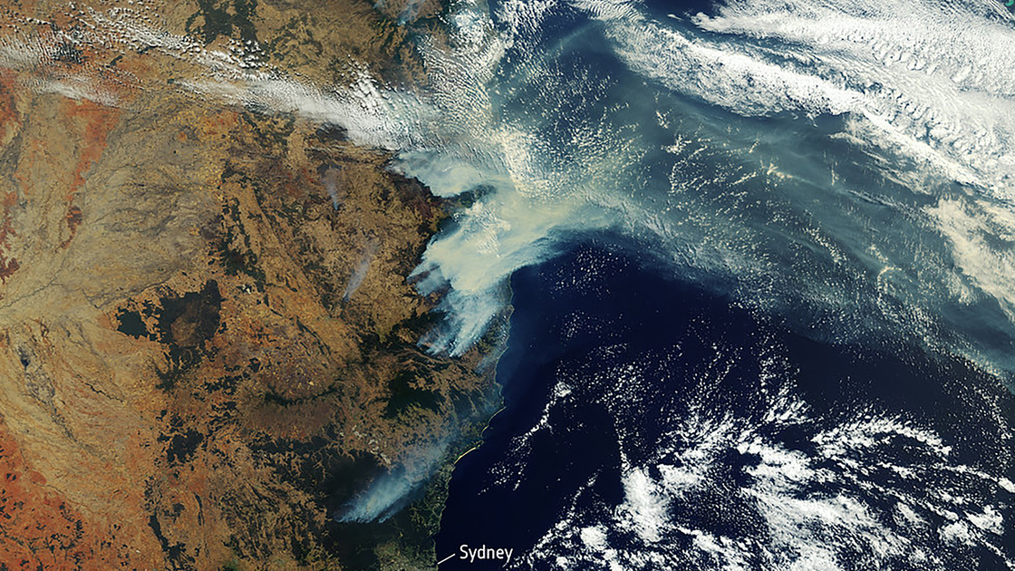 AUS European Space Agency Satellite bushfire Eastern Australia December 2019 16x9