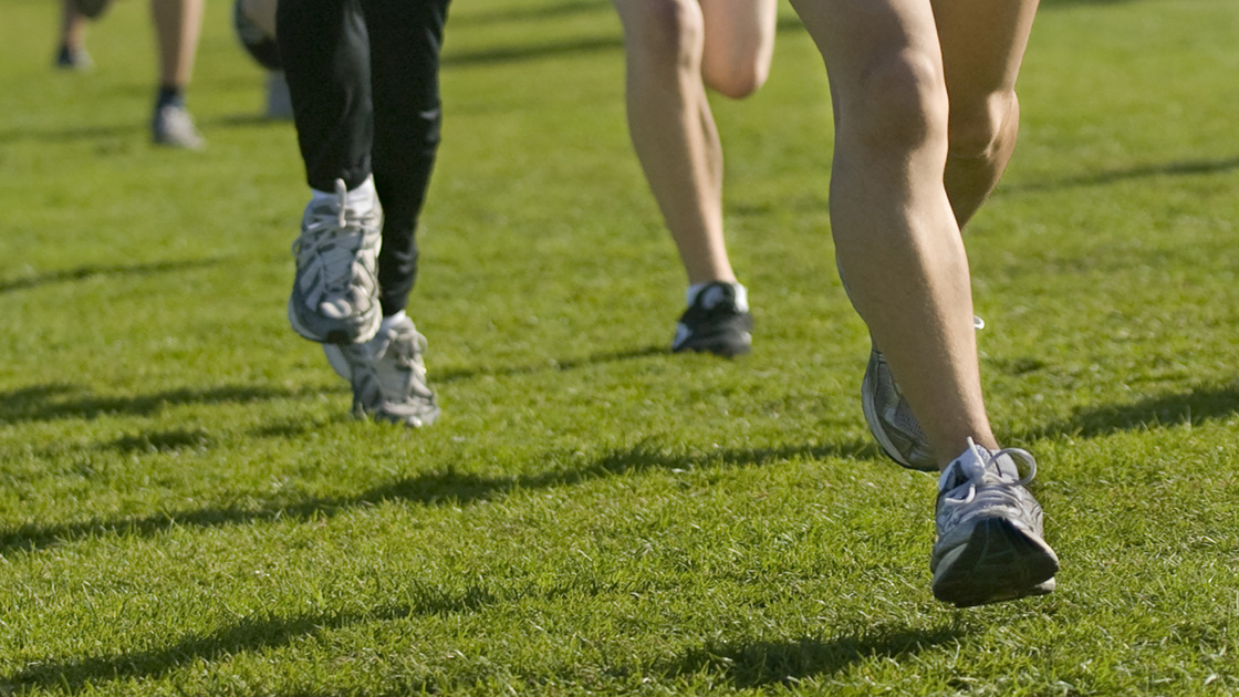 Group of high school varsity runners