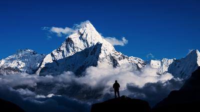 Climber in Mount Everest,Himalayan