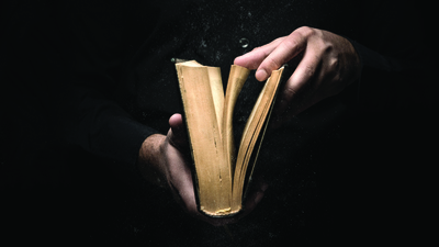 Man reads a book high quality and high resolution studio shoot