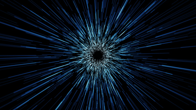 Space lines tunnel, abstract scene of flight in space, space traveling, time machine.