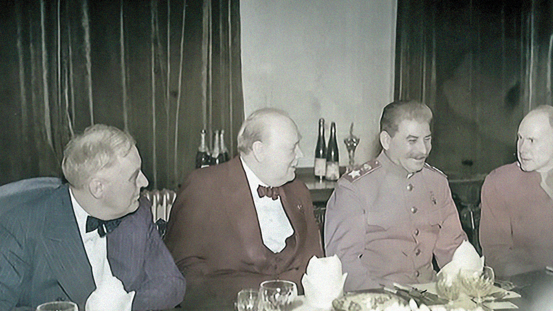 Churchill at dinner