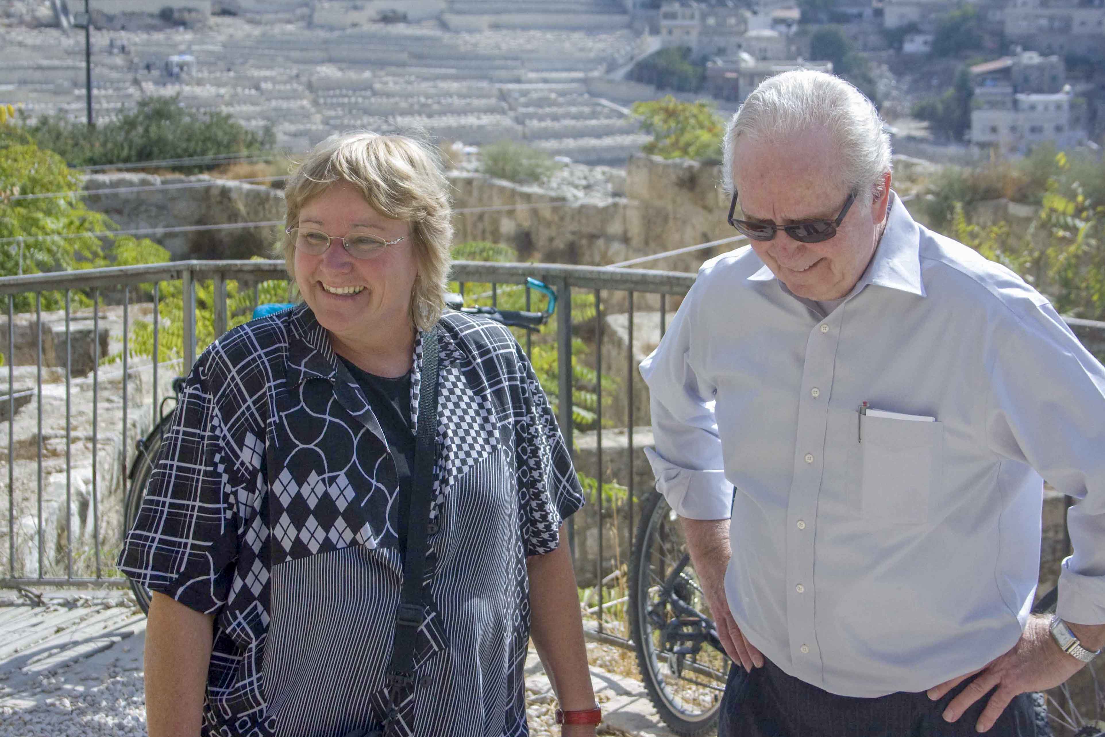 Gerald Flurry visits the Ophel in Jerusalem
