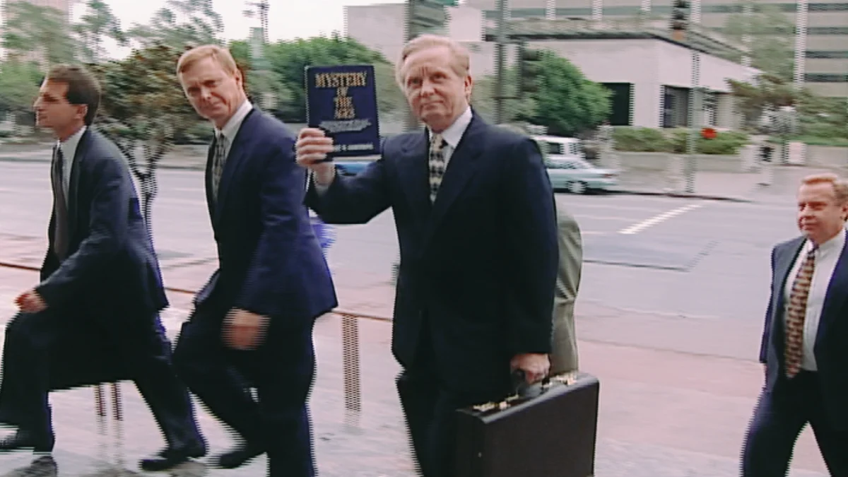 Gerald Flurry walking into the 9th district court of appeals